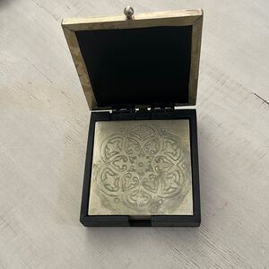 Pier 1 Silver Coaster Set